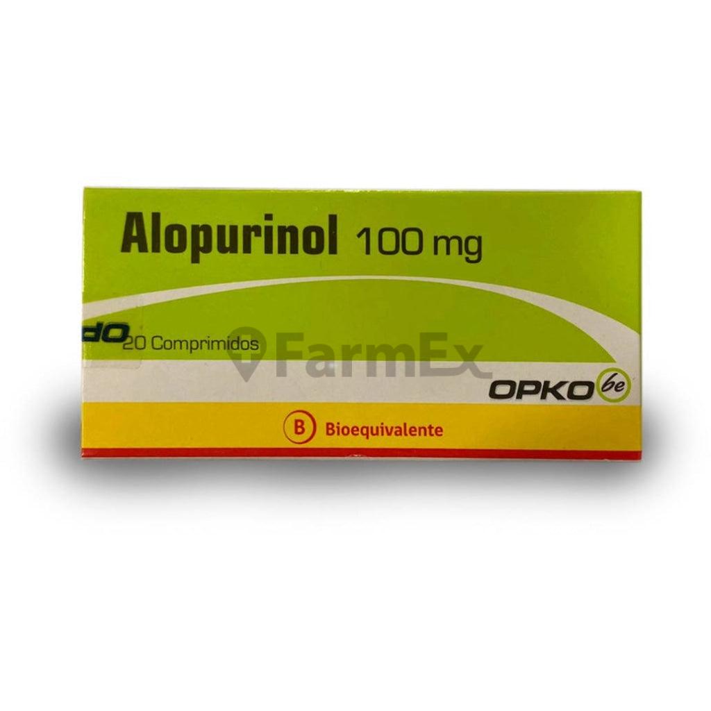Alopurinol 100 mg x 20 comprimidos OPKO